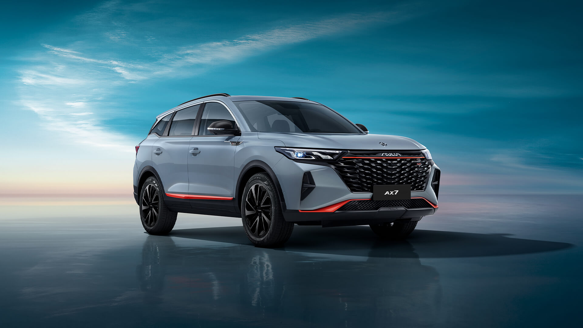 Dongfeng vehicle at night
