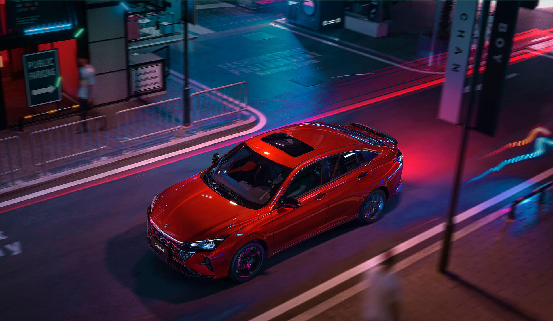 Dongfeng SUV in city